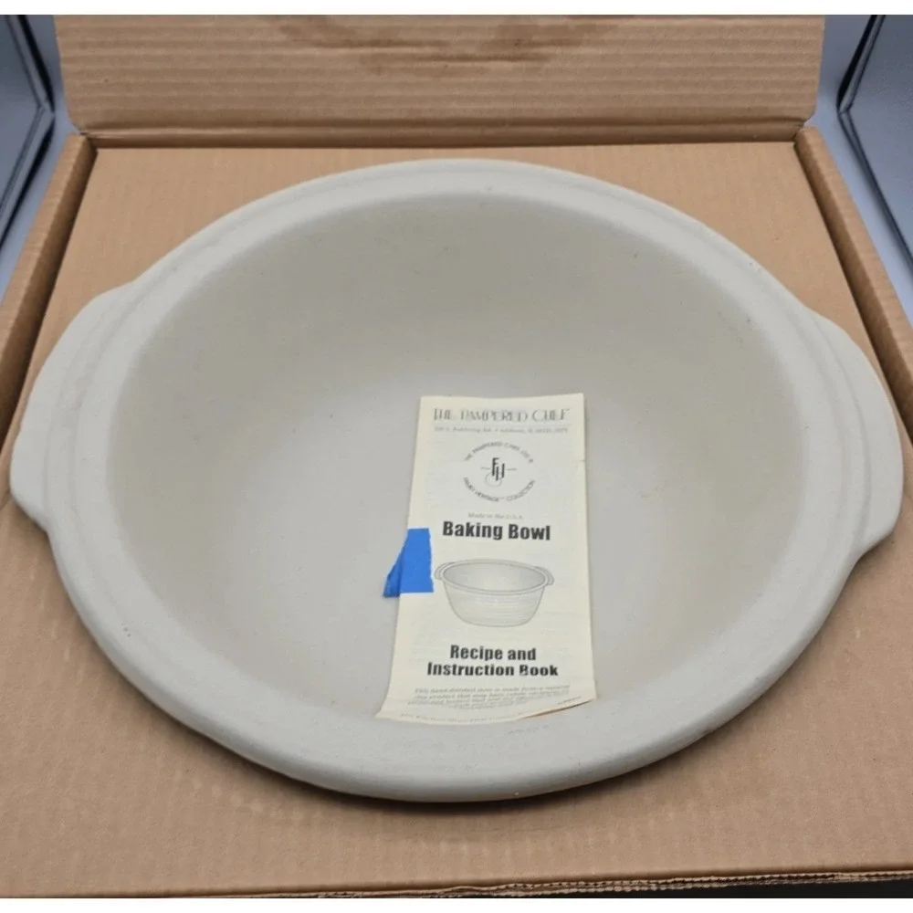 The Pampered Chef Stoneware Baking Bowl 1450 Family Heritage Collection